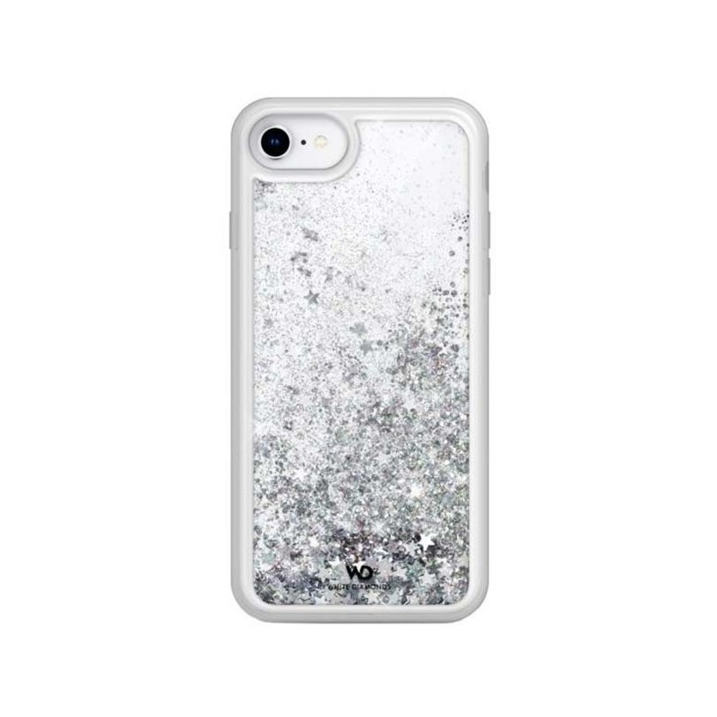 White Diamond Sparkle pro Apple iPhone SE/8/7/6/6S - stříbrné hvězdy