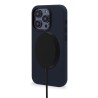 DECODED Leather obal, NAVY - iPhone 14 Pro