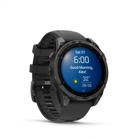 Garmin fenix 8 - 47mm, AMOLED, Slate Gray, Black band