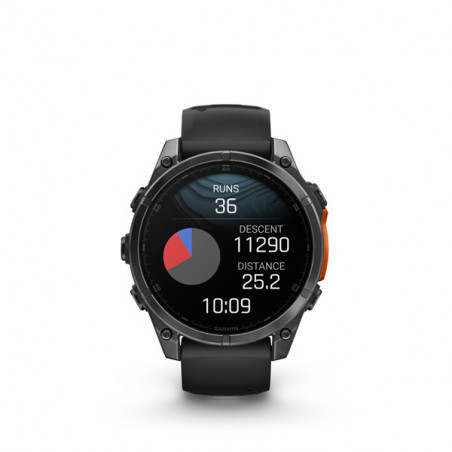 Garmin fenix 8 - 47mm, AMOLED, Slate Gray, Black band