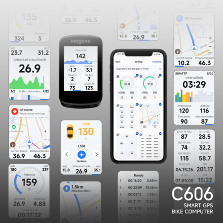 Magene C606 GPS cyklopočítač