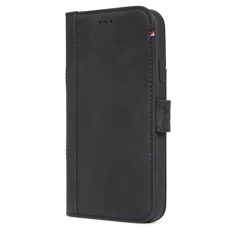 Pouzdro Decoded Leather Card Wallet Case pro iPhone XS Max - černé