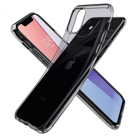 Pouzdro SPIGEN Liquid Crystal iPhone 11- průsvitné černé
