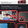 Pouzdro Spigen Ultra Hybrid iPhone 12/12 Pro červeno-průsvitné