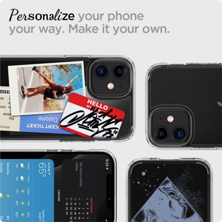 Pouzdro Spigen Ultra Hybrid iPhone 12 mini - průsvitné