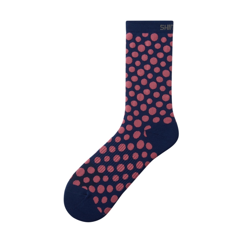 Ponožky Shimano Original Tall, modro-růžové