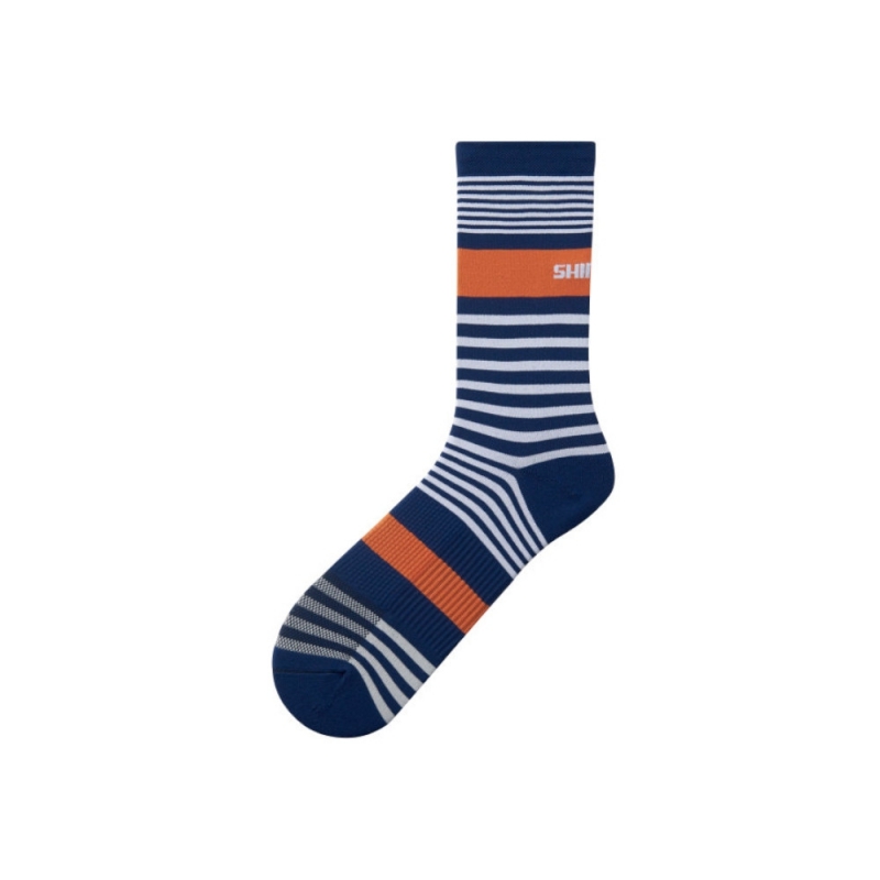 Ponožky Shimano Original Tall, modro-bílé