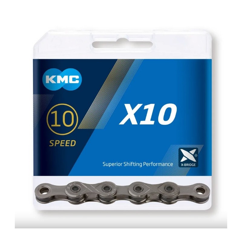 Řetěz KMC X 10 šedý, 114 Čl.