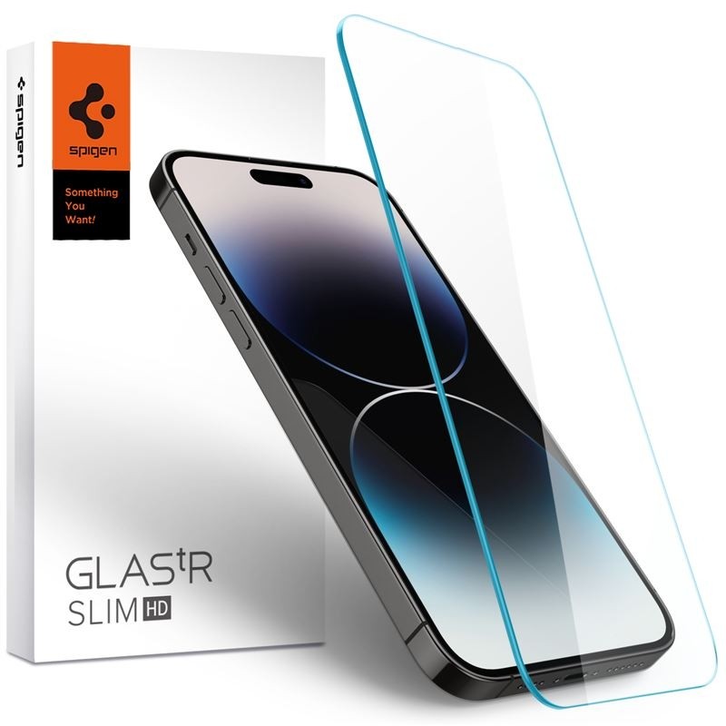 Spigen tR Slim HD 1 Pack, transparency - tvrzené sklo pro iPhone 14 Pro Max