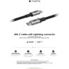 Mophie Charging Cable – USB-C/Lightning kabel 1 m - černý
