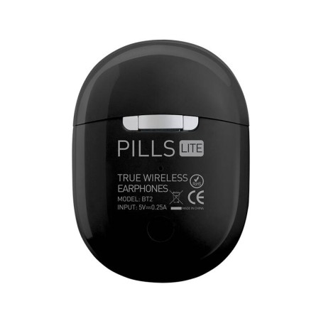 Sluchátka Momax Pills Lite BT2 - bezdrátová, černá